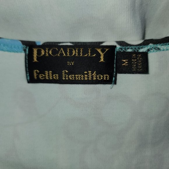 Picadilly by Fella Hamilton Paisley Tank Sleeveless Top size Medium - Picture 6 of 7